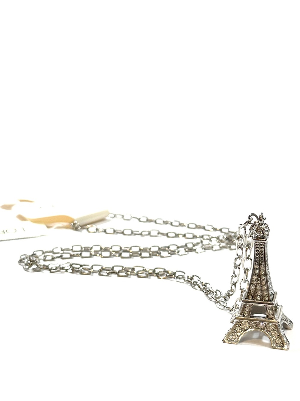 LOFT Eiffel Tower Silver Pendant Necklace NWT | Parisian Romance Necklace